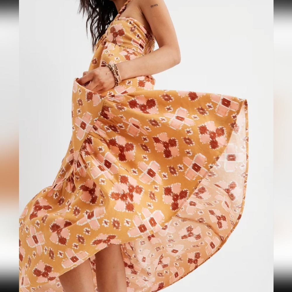 NWT Aerie High Low Halter Maxi Sundress - Picture 1 of 5